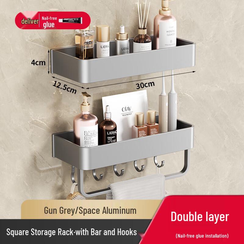 DANLE Badrumshyllhörn i rymdaluminium