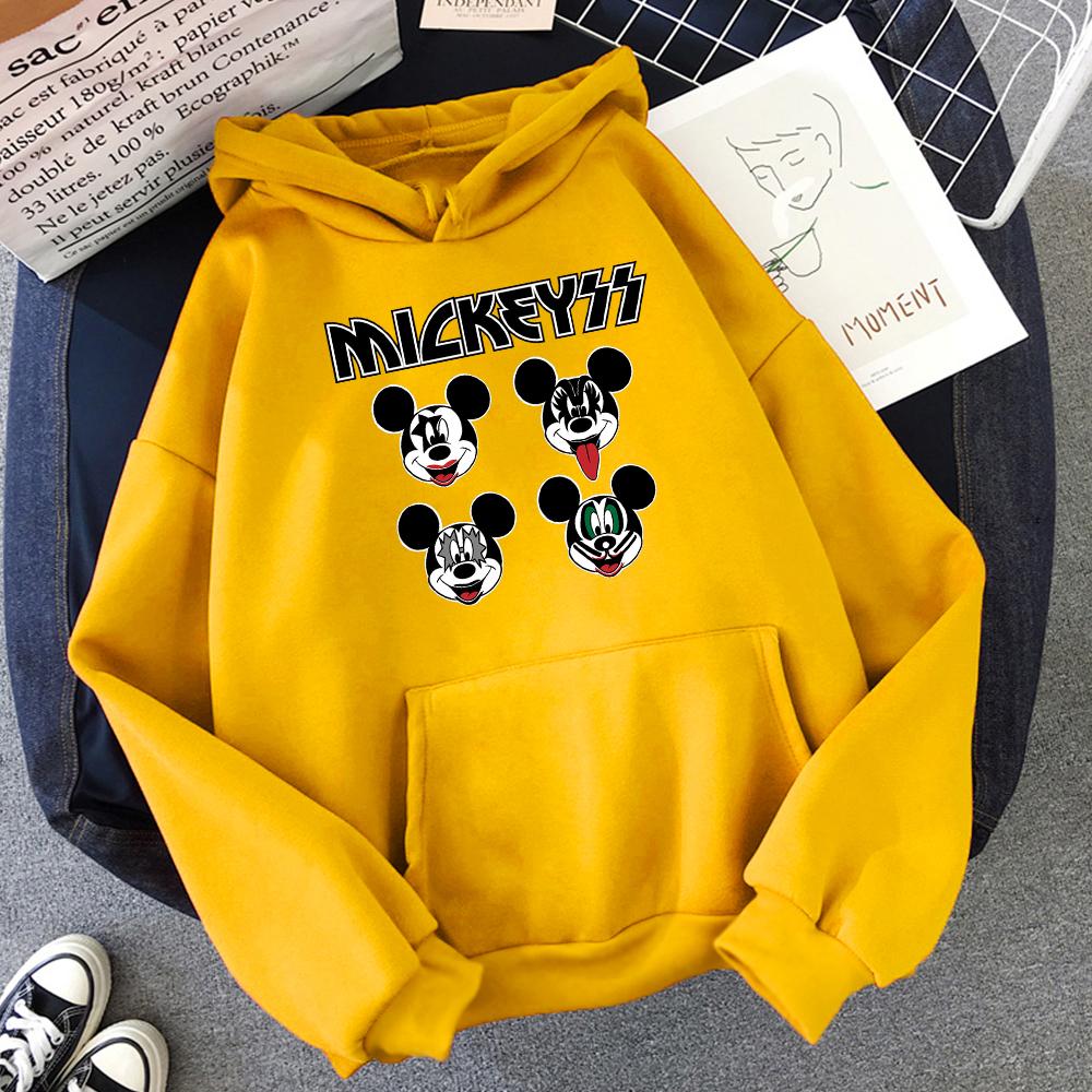 

Толстовки Моя первая поездка 2025 Дисней Универсальные Унисекс Харадзюку Уличная одежда Осень Зима Повседневные Простые Парные Толстовки 3XL