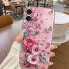 Pink Floral Butterfly Phone Case Suitable for iPhone 17 16 15 14 13 12 11 Pro/Max/Plus Anti Drop and Shockproof Back Cover