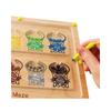 Children'S Wooden Early Education Magnetic Ball Pen Operation Color Classification Basketball Position Educational Toys
