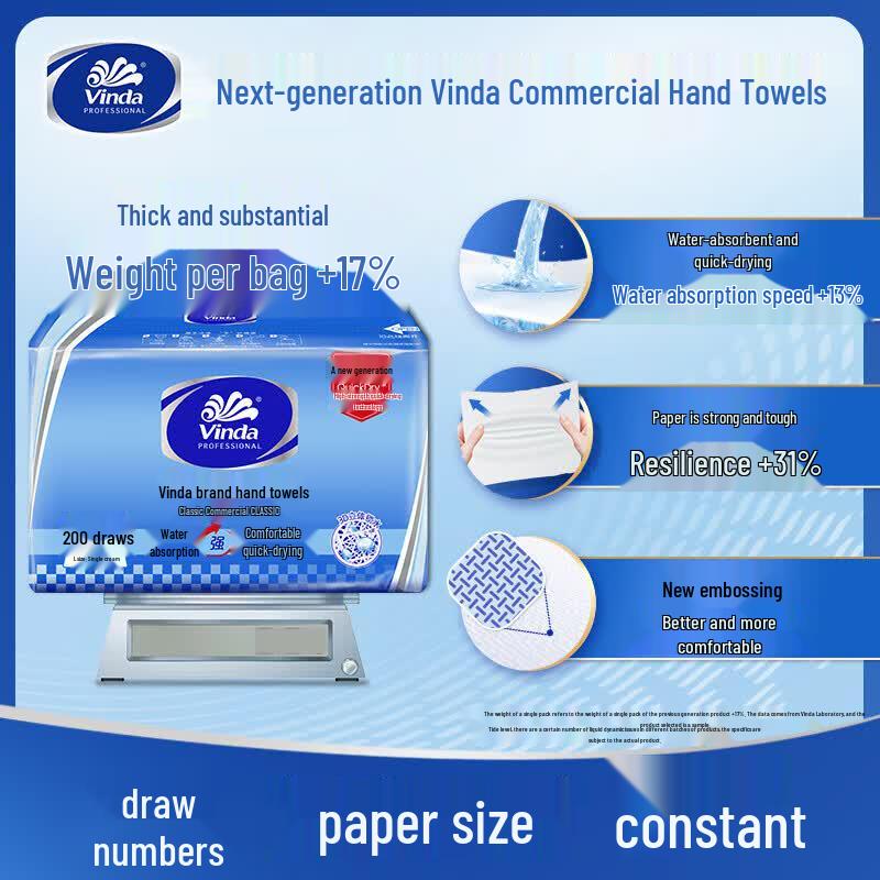 Vinda Strong & Fast Dry Single-Ply Hand Towel Paper