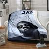 Jay-Z Flannel Blanket Soft All-Season Throw, Design for Camping, Car Travel, Hiking Sofa, Bed, Office Perfect Gift for Parties