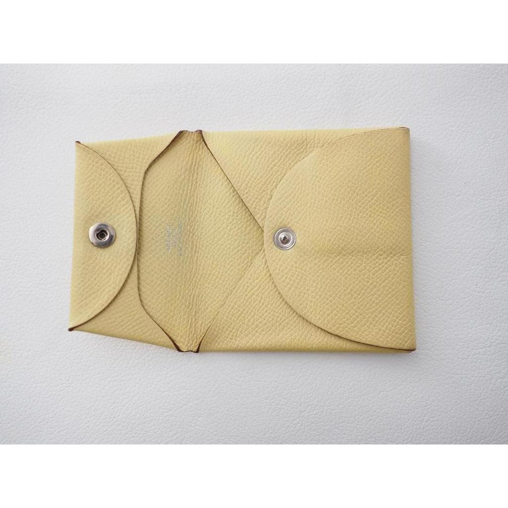 Used First come, first served. 2015 HERMES Bastia coin case in yellow.