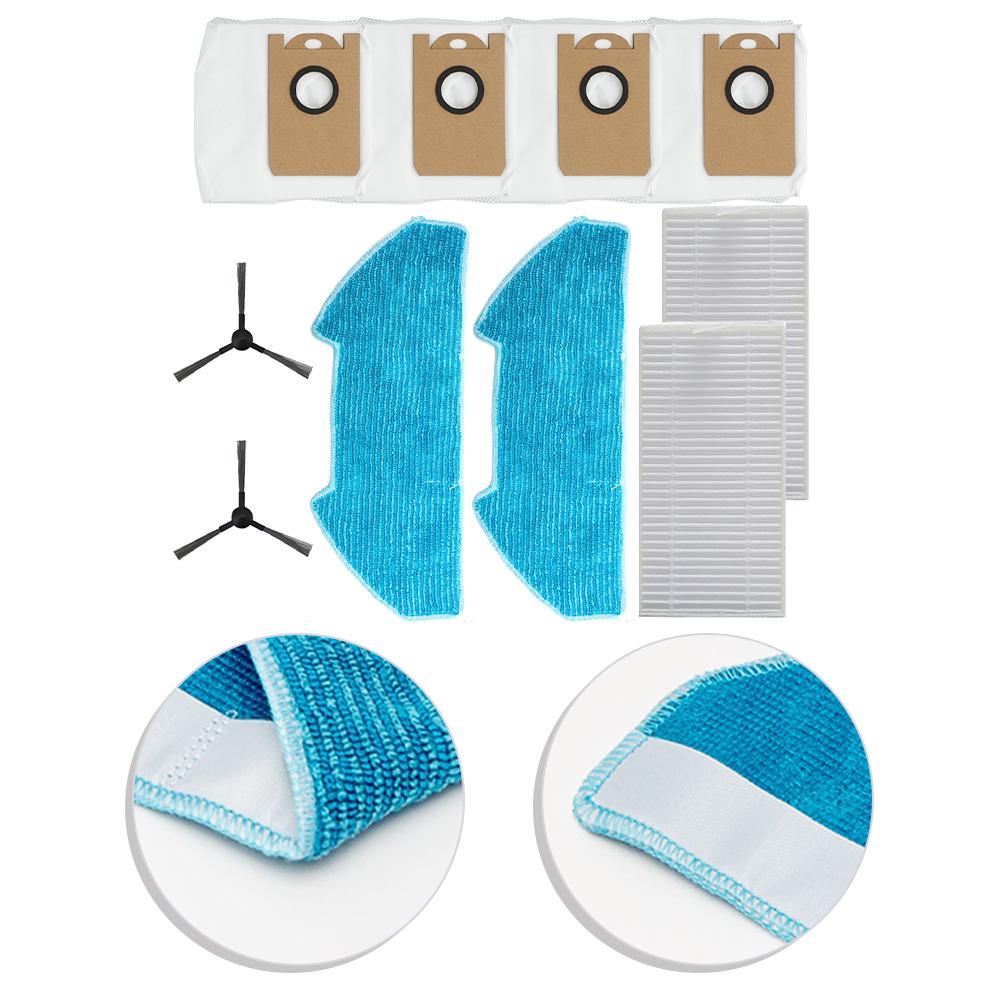 1 Set Für Vozascly R10 Saugroboter Filter Wischmopp Tuch Beutel Seitenbürste Kit Staubsauger Zubehör