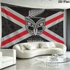 New Zealand Warriors Wall Tapestry Aesthetic Wall Hanging Printed Fabric Blanket Decorative Tapestries for Bedroom Living Room Home Decor