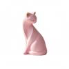Coral Cat Figurine Matte Finish Resin Statue Minimalist Home Decor Decoration for Tabletop,