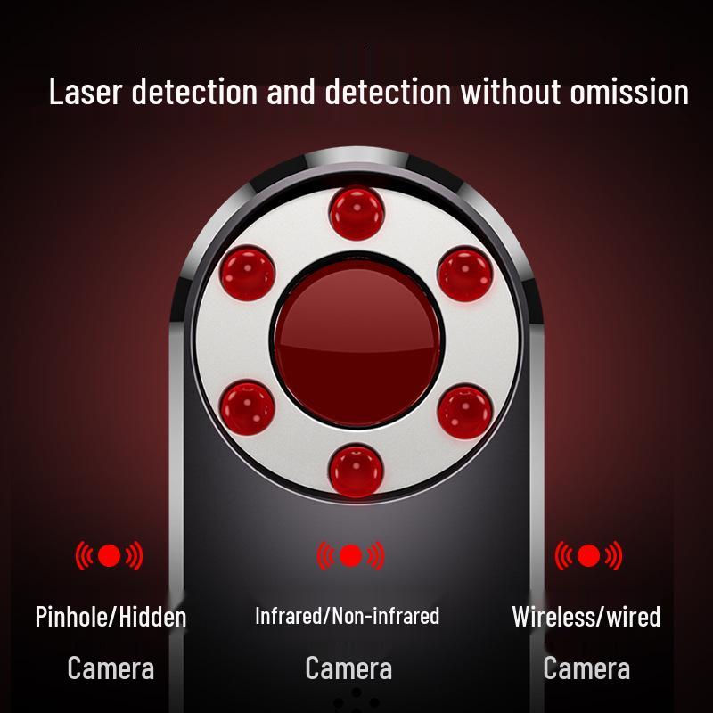 Portable Wireless Camera and Listening Device Detector with Infrared for Anti-Spying in Hotels