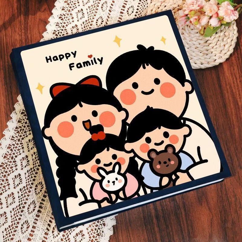 Handun 'Happy Family' Fabric Photo Album