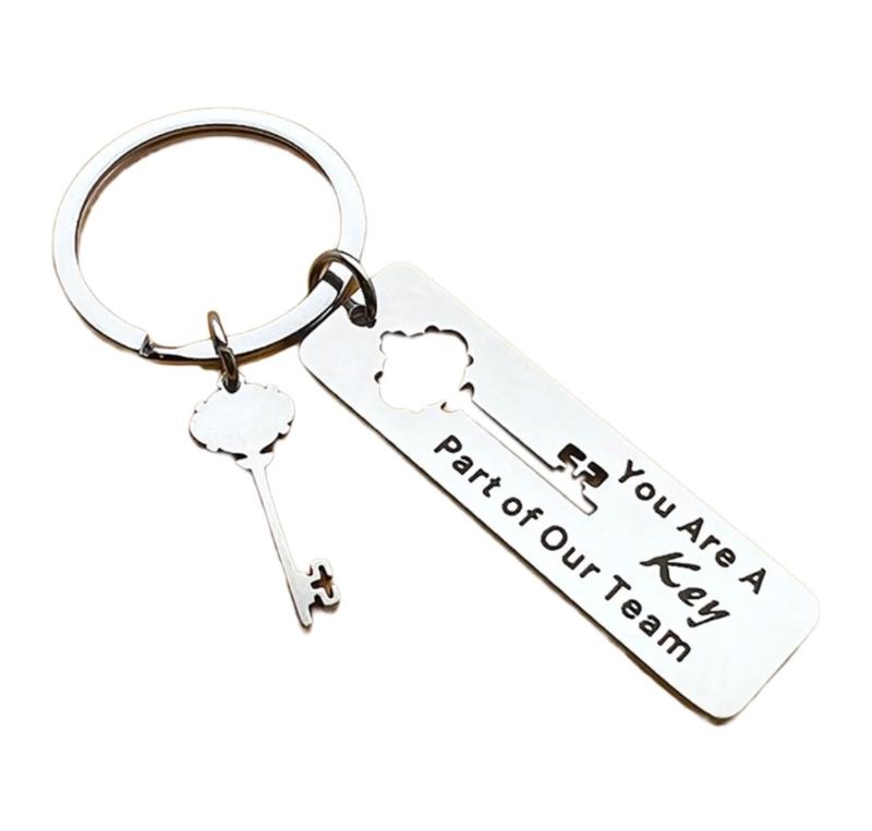 Stylové přívěsky na klíče s motivem zaměstnance, přívěsek na klíče z nerezové oceli, kroužky na klíče od auta, šperky, dárek pro ženy a dívky.
