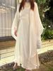 Elegante Conjunto de Vestido Longo Céu Estrelado Feminino