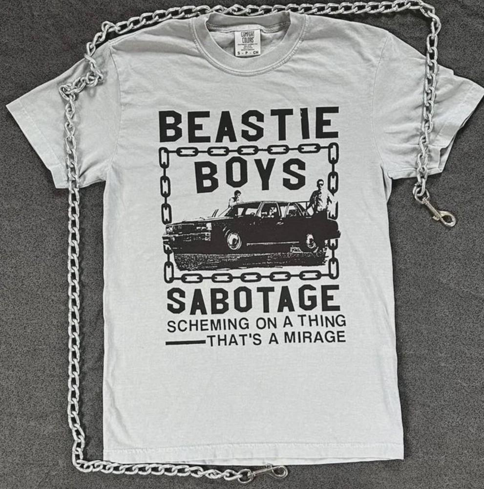 

Футболка унисекс с коротким рукавом Beastie Boys band 90s Sabotage белая 4XL