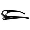 GLOBAL VISION Chicago 24 Dimmable Sunglasses Matte Black Frame Shatterproof UV400 Global Vision Eyewear Motorcycle Goggles (Clear-Smoke)