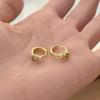 Olive Green Zircon Ear Studs - Elegant and Exclusive Women's Design Ear Jewelry with A Sense of Sophistication and High-end Appeal