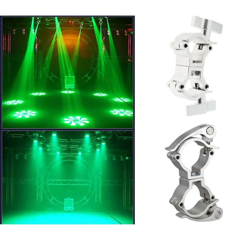 Double Lock Aluminum Stage Light Hook Clamp Featuring Tool Easy Installation & High Load Capacity for 25-30mm Tubes