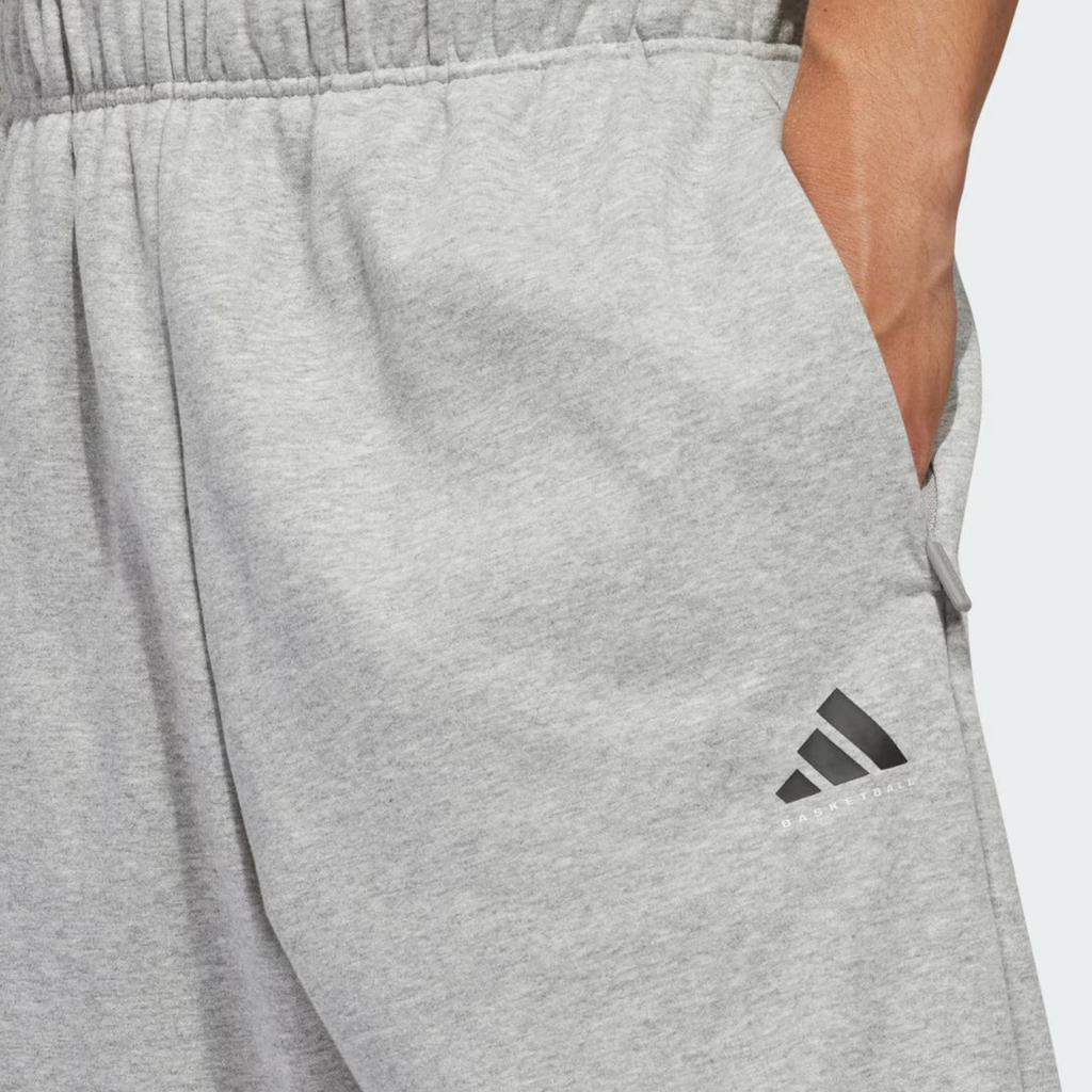 Adidas Fl Pant Loose Basketball Drawstring Elastic Knitted Sports Pants Unisex pants Medium-Gray KB7551