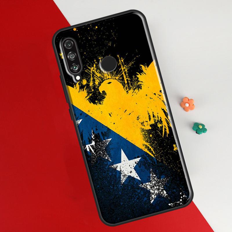 Bosnien und Herzegowina Flagge Fall Für Honor 50 8X 9X 10i Abdeckung Für Huawei P30 P40 Lite P50 P20 Pro P Smart 2019 Nova 5T