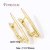 18K Gold Plated Anti-Allergy Earring Hooks Basic Copper Earwire Fastener Accessories For DIY Women's Earring Making Supplies