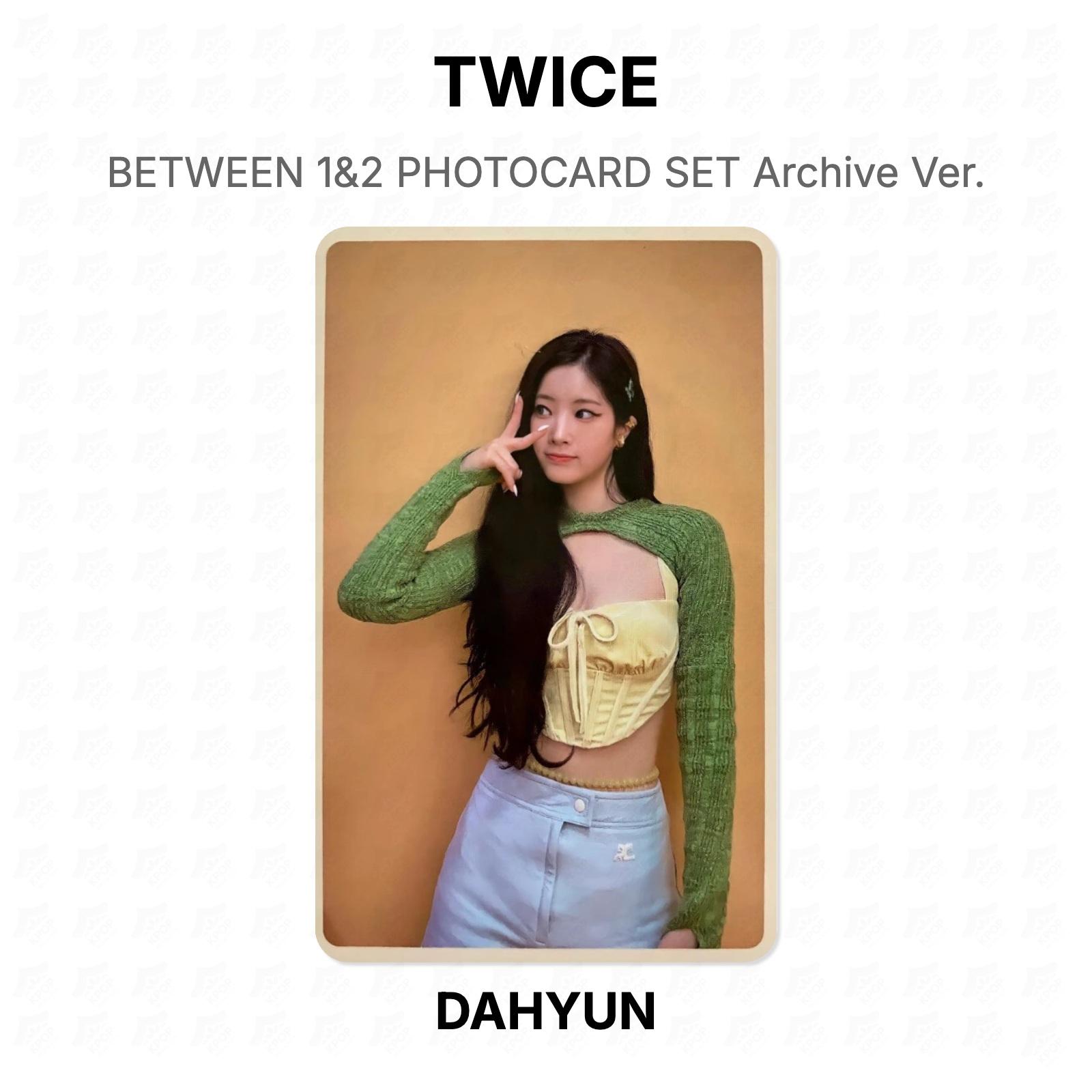 TWICE BETWEEN 1&2 PHOTOCARD SET Archive Ver. Official Photocard DAHYUN