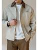Men's Retro Barn Style Lapel Jacket - Spring/Autumn Casual Workwear