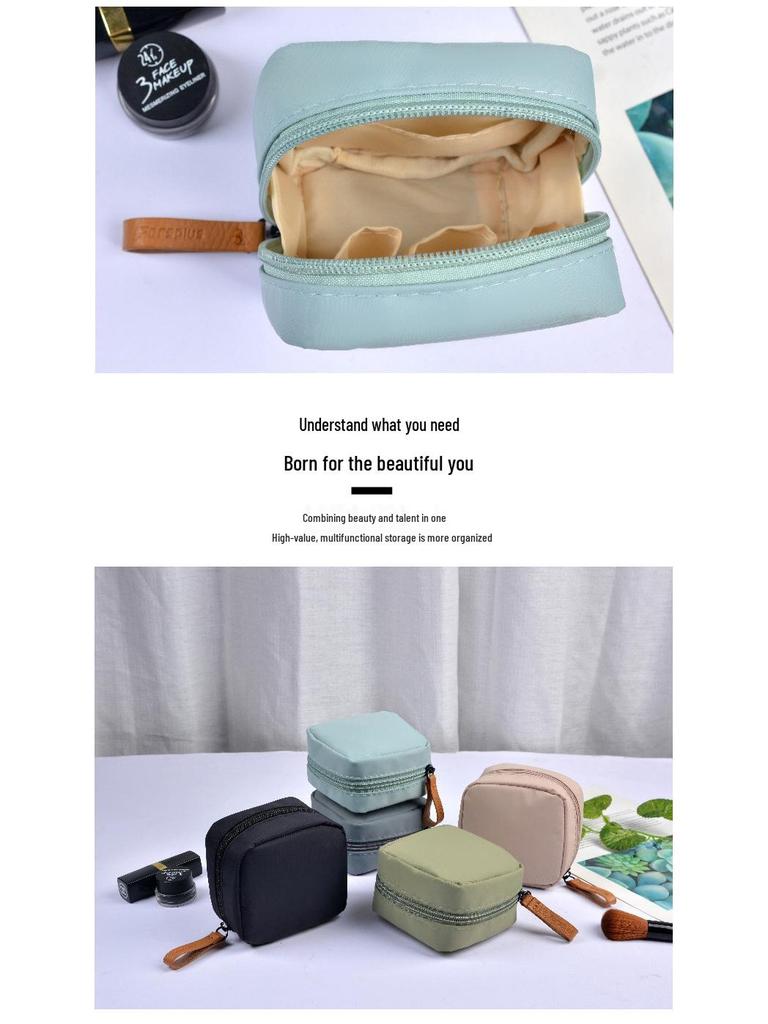 Mini wasserdichte Make-up-Tasche im koreanischen Stil: Tragbare Handtasche zur Aufbewahrung von Lippenstift und Puder