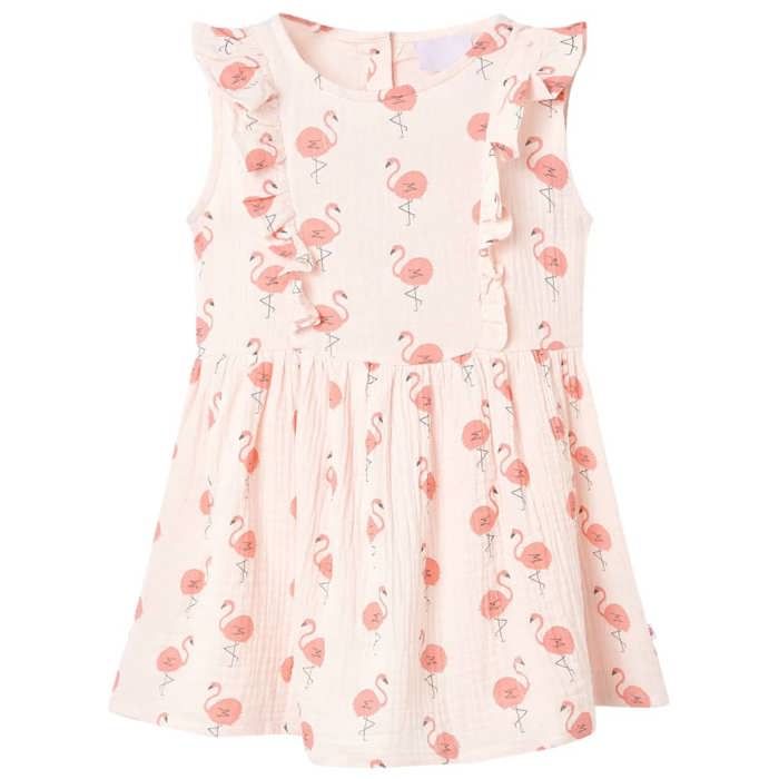 Robe pour enfants à volants rose pâle 92/104/116/128/140