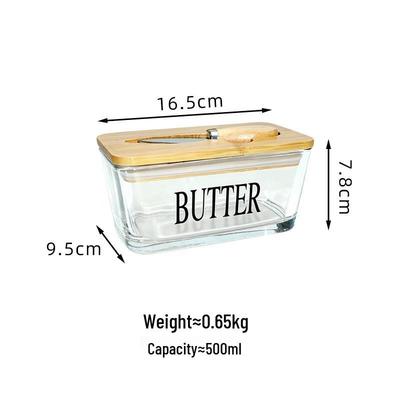 Glass Butter Dish with Lid