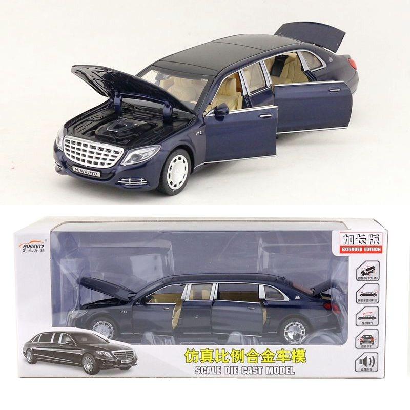 Maybach Benz Car Model Alloy Childrens Toy With Acousto Optic Design Gift For