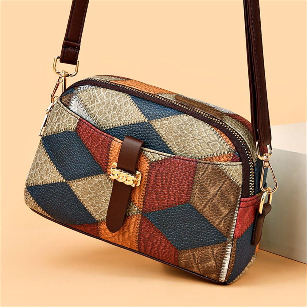 Fashion PU Lether Shoulder Bags Large Capacity Crossbody Bags Mom's Bag Women Female