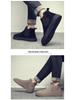 Men's 2024 Autumn/Winter High-Top Suede Leather Martin Boots: Thick-Soled, Retro Slip-On Motorcycle Style with Extra Warmth