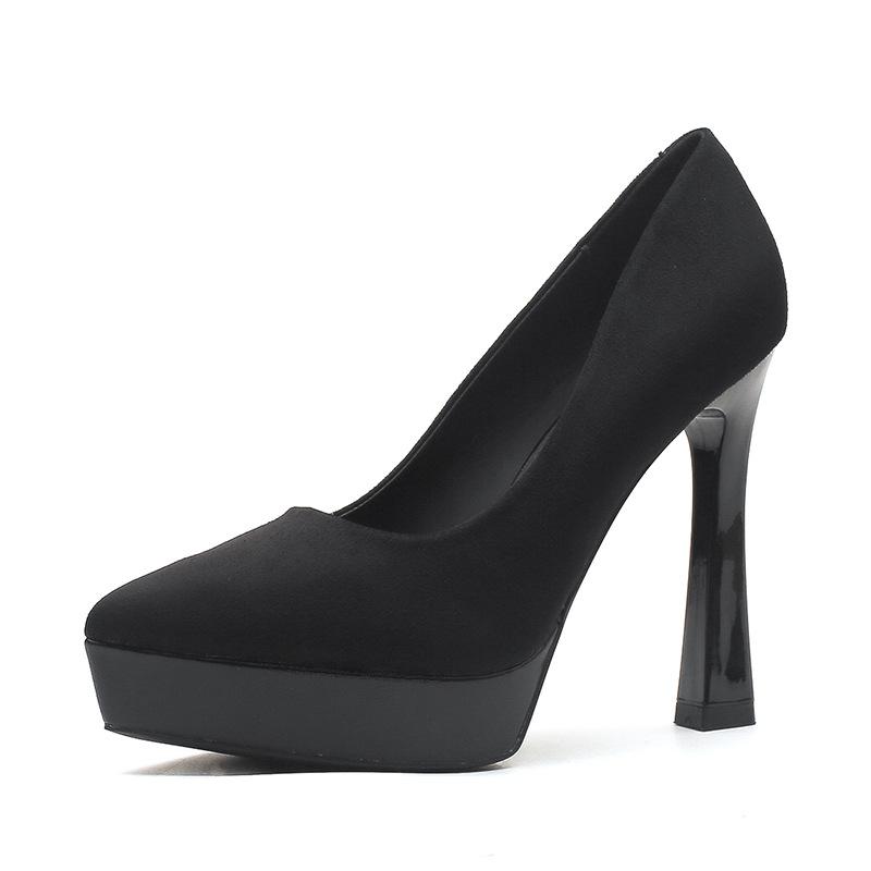 

-1 сексуальные замшевые туфли на высоком каблуке с принтом зебры, остроносые, на тонком каблуке, водонепроницаемая платформа, супервысокие каблуки, не устают 40