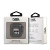 Etui Do AirPods 1 Karl Lagerfeld Glitter Karl's Head Czarne