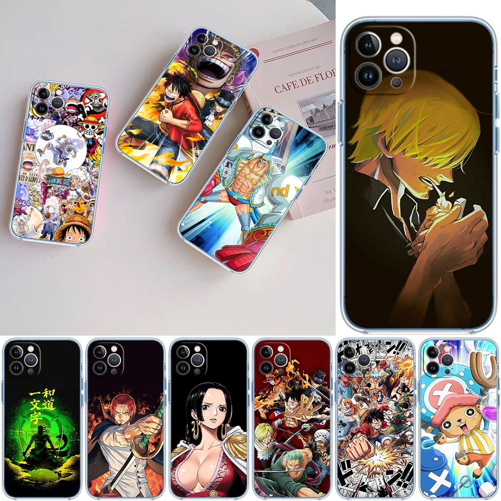 Anime One Piece Soft Shell Transparent Phone Case for Motorola Moto Edge 20 30 40 50 S30 Fusion Ultra Pro Neo Lite + G200 G23