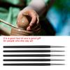 5pcsCelsiusset Silicone Soft Head Clay Pottery Moulding Pen   Craft Tool(black head)