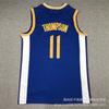 Camisa de Basquete Bordada Golden State Warriors Klay Thompson 11 Masculina Roupa para Fãs de Esportes