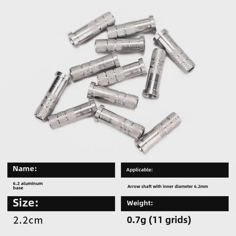 Tijă de săgeată din carbon cu bază din aluminiu de 6,2 mm pentru arc și săgeți