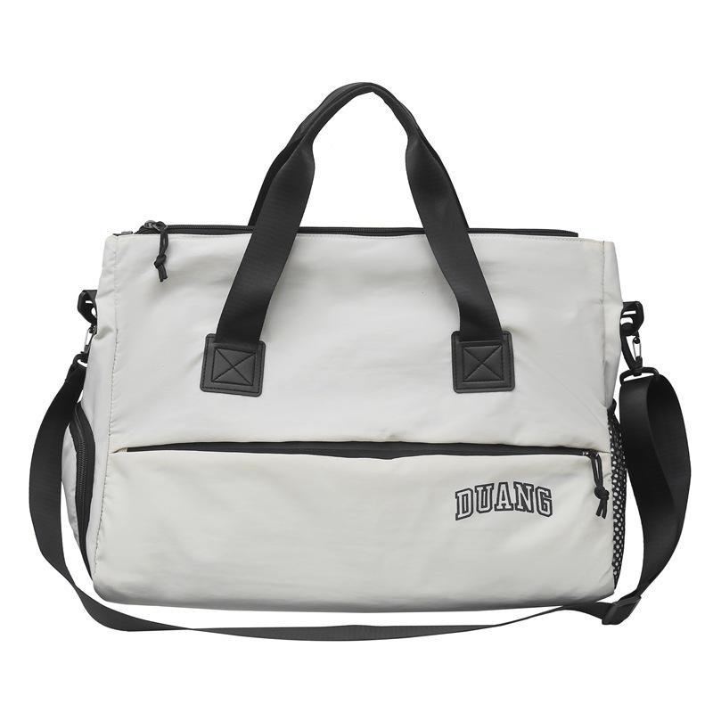 Herren-Kurzstreckenreisetasche mit Trocken-/Nasstrennung, leichte Gepäcktasche, tragbare Fitnesstasche mit großem Fassungsvermögen für Damen mit getrennten Schuhtaschen