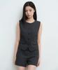 Musinsa Standard Woman Women'S Round Neck Tailored Vest [Grey]