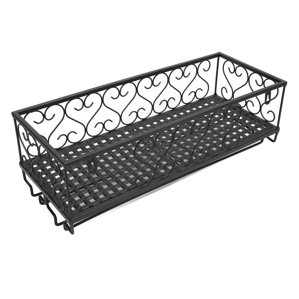 Şarap Şişesi Cam Yüzer Raflar Karbon Çelik Yer Tasarrufu Sağlayan Vintage Duvara Monte Şarap Şişesi Cam Tutucu Raf