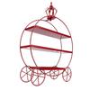 3 Tier Cupcake Stand Holder Iron Dessert Table Display Stand for Wedding Afternoon Tea Donuts Cookies Fruit Red