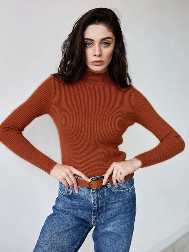 Womens  Casual Long Sleeve V Neck Chambray Blouse Top