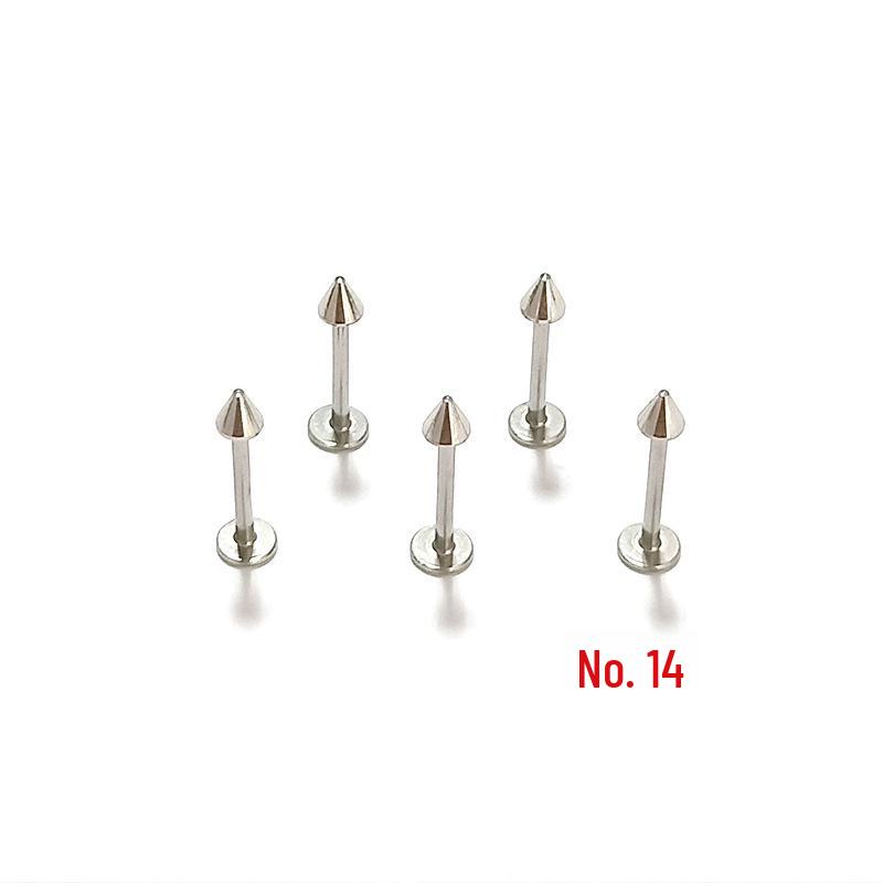 85-Piece Stainless Steel Body Piercing Jewelry Set: Nose, Ear, Tongue, Eyebrow Studs