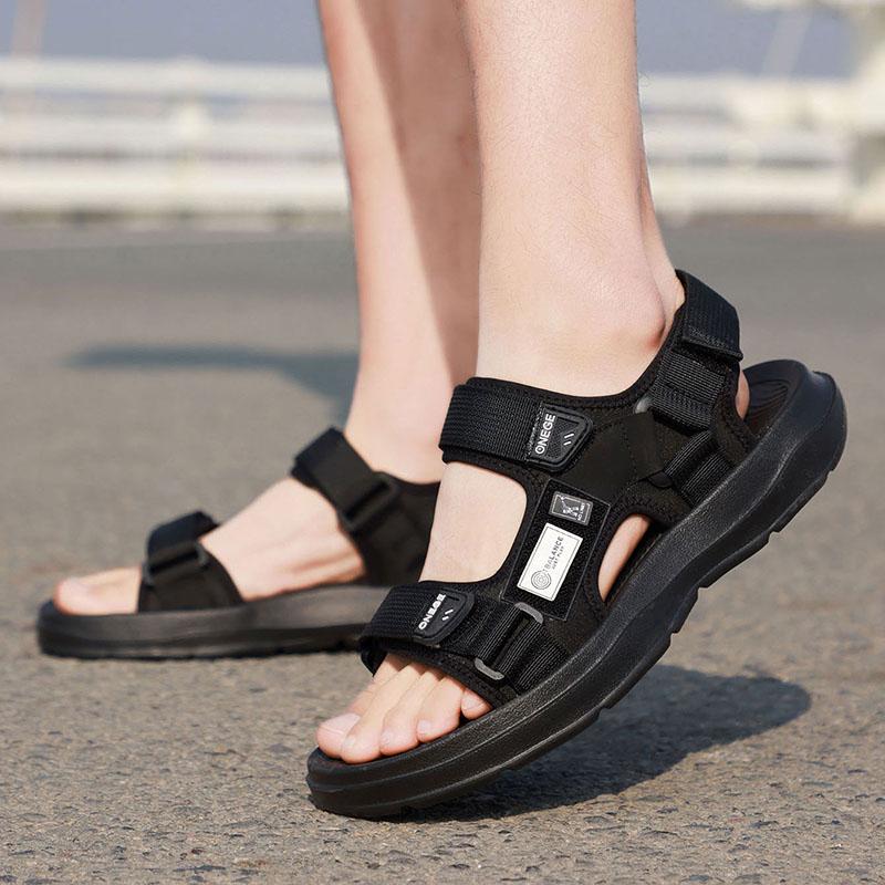 Summer Wear-Resistant Men s Sandals, Breathable Casual Business Beach Shoes Thick-Soled Non-Slip Soft-Soled Shoes 39