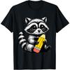 Raccoon and Pencil Cute Raccoon Teacher Lover T-Shirt