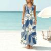 Sleeveless Lightweight Maxi Dress,Loose Fit Casual Comfortable Summer Beach Vacation Outfit,Photo-Ready Trendy Beachy Dress