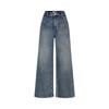 JUZI Annakou 2025 Winter Women's Lined Denim Wide-Leg Pants