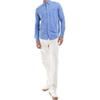 Polo Ralph Lauren Solid Button-Down Collar Slim Fit Long Sleeve Shirt Men Shirts Blue 710928254-003