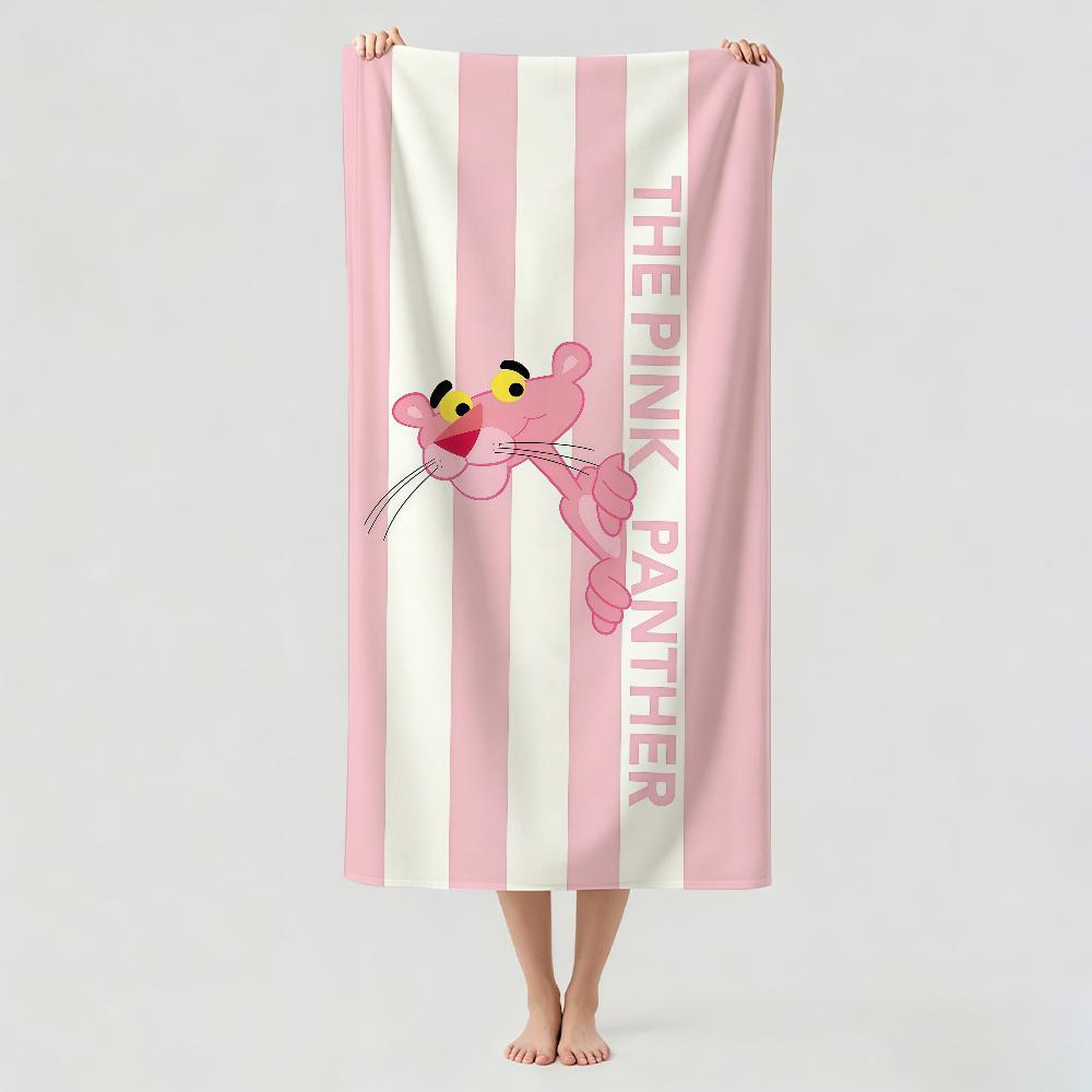 Cartoon cute P-PAN T-THER P-PINK Towel Drying Bath Towel Applicable To Light Swimming Camping Yoga Beach Out