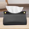 Leather Tissue Box Cover  Leather Tissue Box Organizer Holder For Home Living Room Table