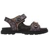 Coach Platform Leather Velcro Open Toe Flat Slide Sandals Unisex Sandals Black CCA90-L38