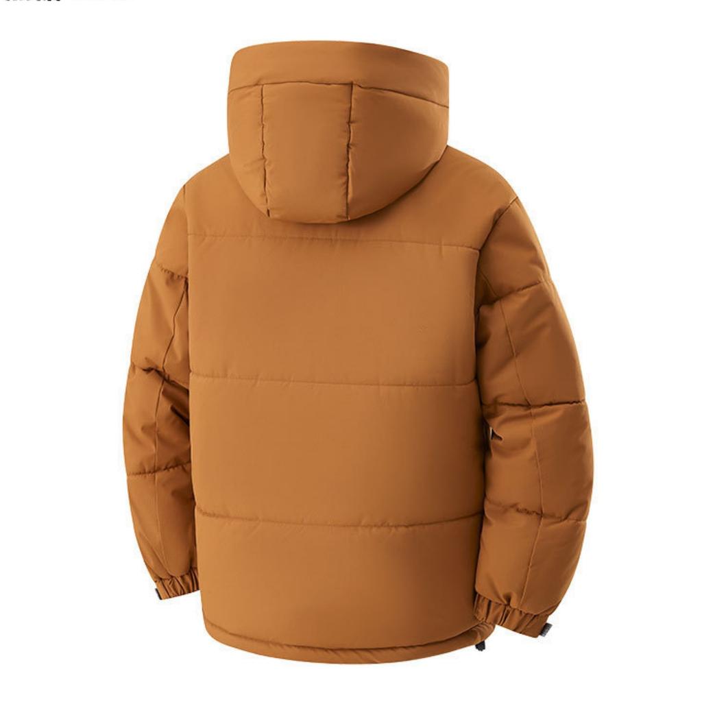 Men's And Women's Casual Inner And Outer Color-matched Jackets, Men's Waterproof And Cold-resistant Thickened Hooded Cotton Jacket
